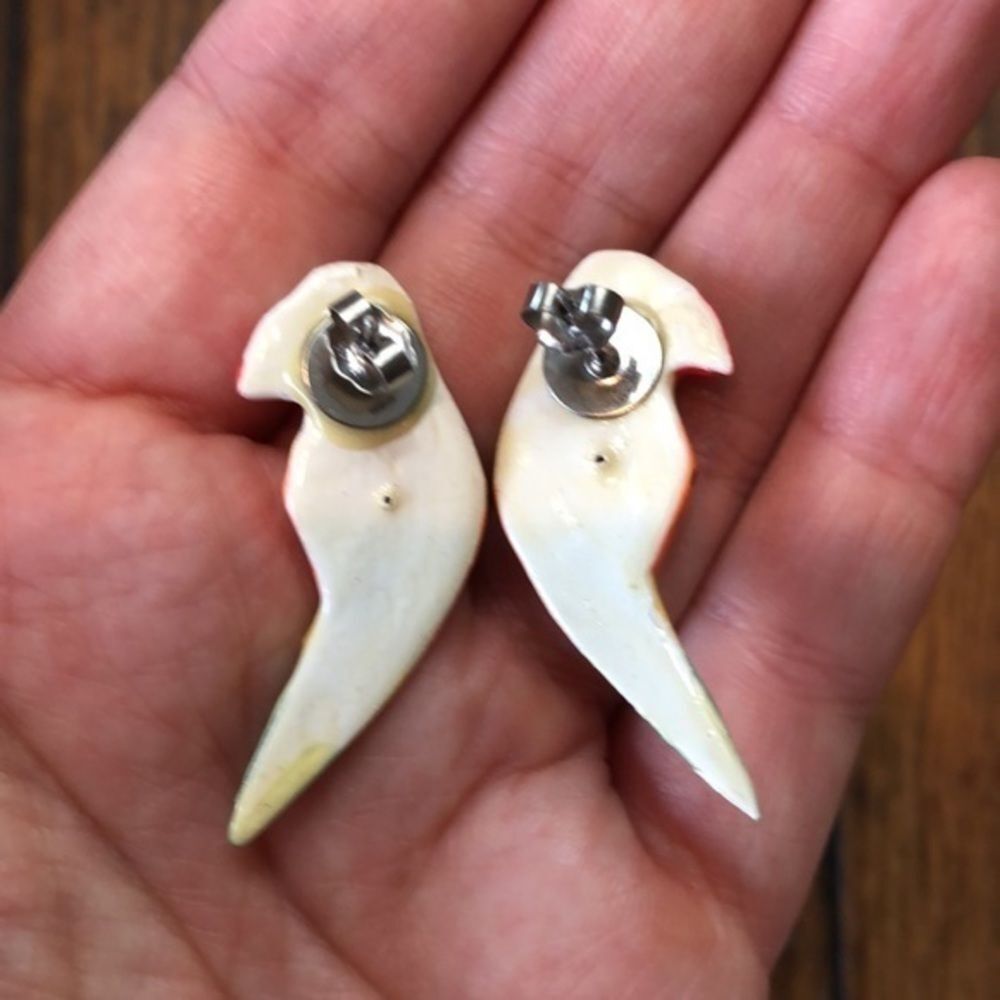 Vintage Parrot Earrings - Picture 4 of 4